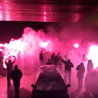 Феновете на ЦСКА от BOYS VIDIN спретнаха голямо шампионско парти