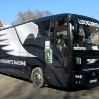 Отборът на Лудогорец се качи на нов автобус